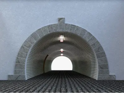 Pedestrian tunnel 3D model