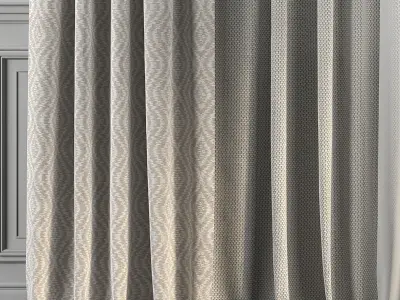 Curtain Set 190 3D model