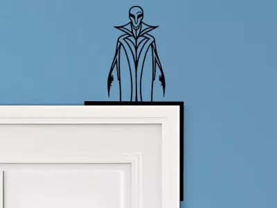Dracula Door Corner Decor 3D print model