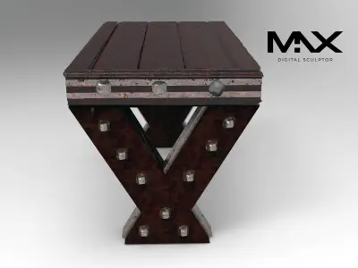 Medieval Style Table Table Top Free 3D print model