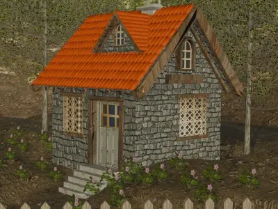 Village 3D model buy