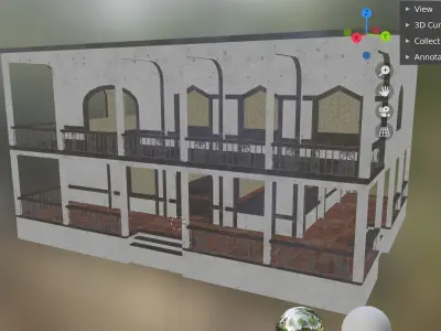 house building 4 Low-poly 3D model