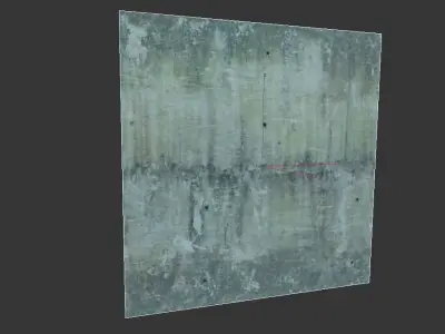 Ultra realistic Concrete wall Dirt Scan 3D model