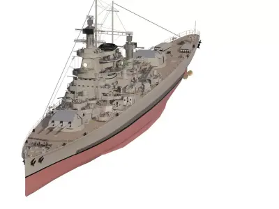 WW2 GERMAN NAVY CRUISER 3D model