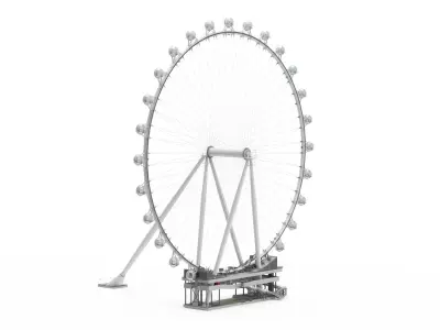 High Roller Ferris Wheel Rigged for Maya 