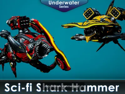 Sci-Fi Underwater monsters pack