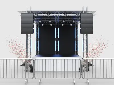 Concert Stage 4 3D model