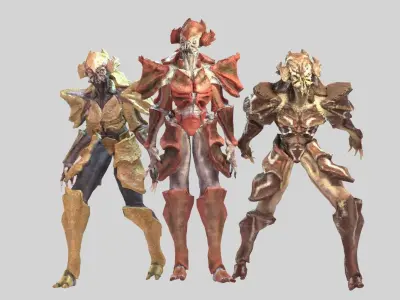 Crab Alien Low-poly 3D model