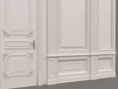 Wall Molding in Classic French style 3 3D model