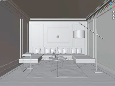 LIVING INTERIOR COLLECTION   3D model