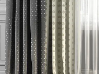 Curtain Set 148 3D model