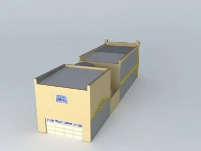 Row House 2 Free 3D model