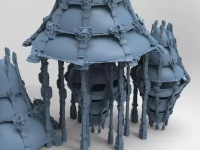 Ancient Crete Ocean Domes 3D model