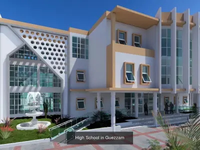 School buildings collection 3D Model Pack
