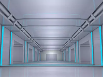  Sci Fi Corridor 3D model