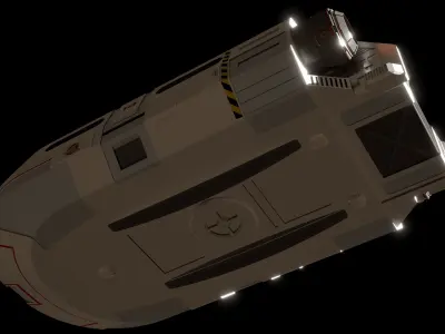 Small Transport Space Shuttle 3D model