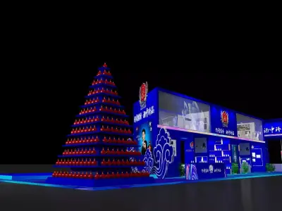 Alcohol Exhibition Stand 3D model