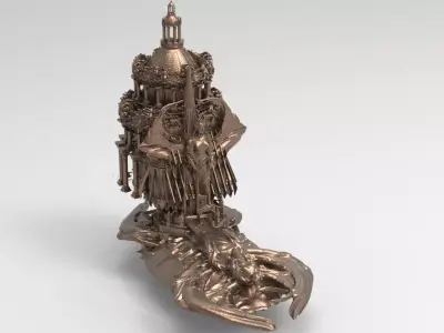 Easter inner Towers  3D model