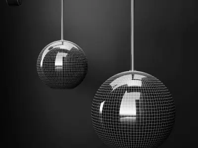 Wall light G and C Bolle Soffio vertical short 3D model