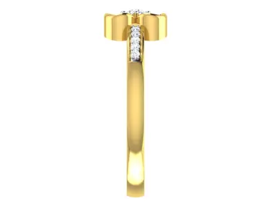 Solitaire Women Engagement Wedding Rings 3D print model buy