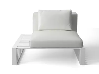 Docks outdoor lounge chair 3D model