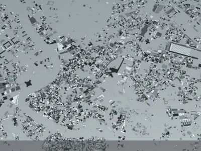 Rome Streets and Buildings 3D model