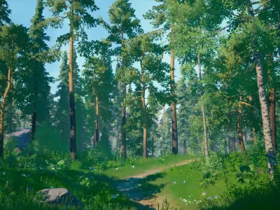 Stylized Environment - Forest Package 2 3D model