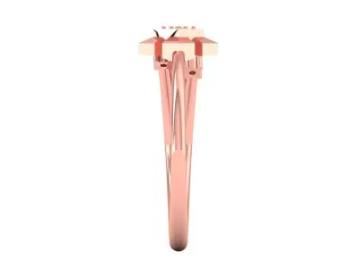 Solitaire Wedding Engagement Women Light Weight Flower Rings 3D print model get