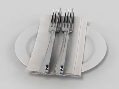 Cutlery Set 3D model