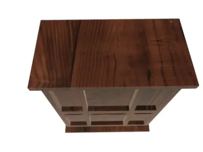 Floor Shelf Low-poly 3D model