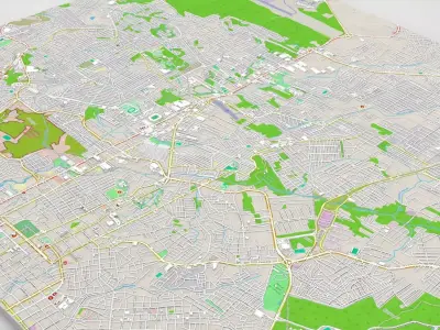 Cityscape Manaus Brazil 3D model