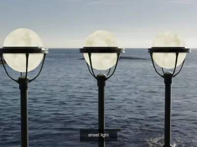 street lights 3D Model Pack