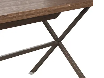 Stylo Wood table by porada 3D model