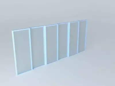 Window four glass doors Free 3D model purchase