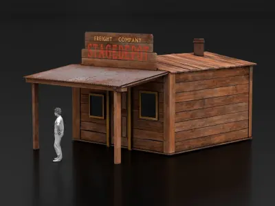 West Wild Home 11 Low-poly 3D model