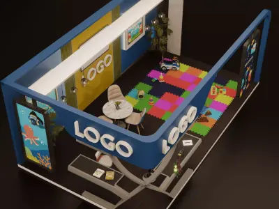 3d ExhibitionStall 3D model
