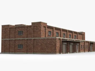 Factory xx8 Low-poly 3D model