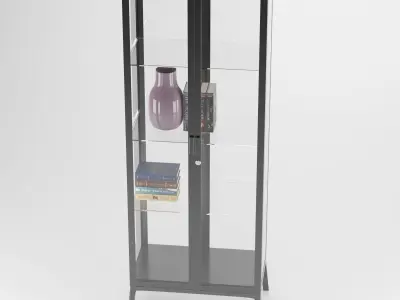 IKEA MILSBO Glass-door cabinet 3D model