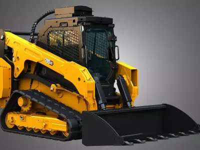 285XE Compact Track Loader - Bucket 3D model