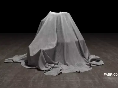 Fabric cover 3D model