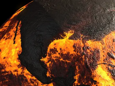 Earth Planet - Frozen and Scorched set 3D Model Pack