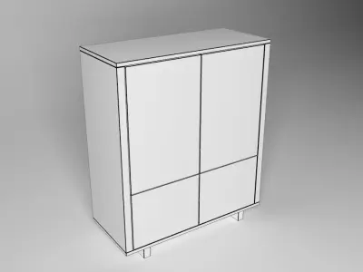 StockholmCabinet Storage Unit 3D model