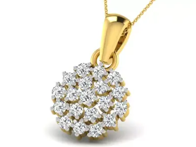 diamonds pendant 3D print model 37