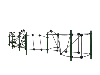 modern playground  workout Low-poly 3D model