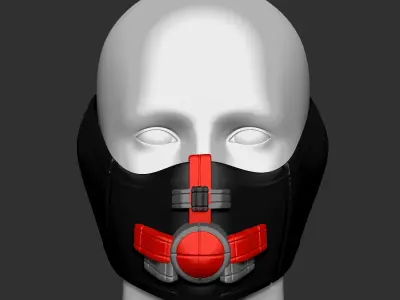 gas mask helmet scifi high poly sculpt 3D model 3D model