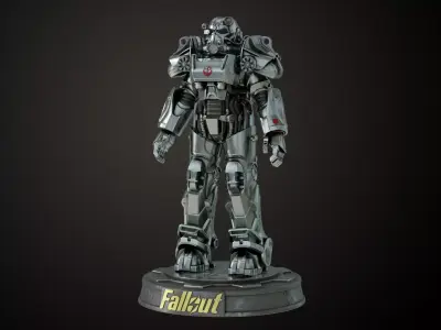 Fallout T60 Brotherhood of Steel Custom 3D print model