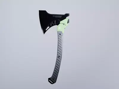 Futuristic Tactical Axe 3D model