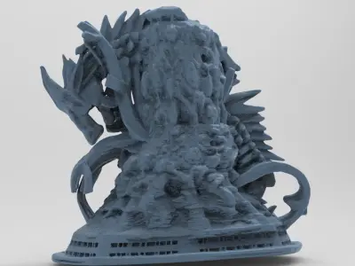 Leviathan dragon rock 3 3D model