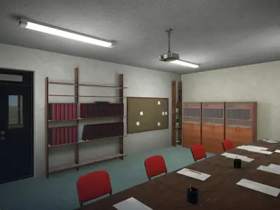 School - full pack Low-poly 3D model