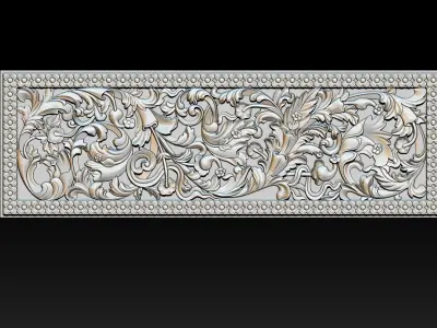 3D STL Models CNC Router - Carved decor  3D print model